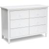 imageDelta Children Haven 6 Drawer Dresser WhiteWhite