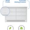 imageDelta Children Haven 6 Drawer Dresser WhiteWhite