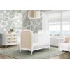 imageDelta Children Madeline 4in1 Convertible Crib  Woven Cane Mesh Panels Includes Conversion Rails Greenguard Gold Certified Bianca WhiteTextured AlmondBianca WhiteTextured Almond