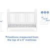 imageDelta Children Madeline 4in1 Convertible Crib  Woven Cane Mesh Panels Includes Conversion Rails Greenguard Gold Certified Bianca WhiteTextured AlmondBianca WhiteTextured Almond