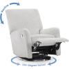 imageDelta Children Nest Nursery Swivel Recliner  Fabric is GREENGUARD Gold Certified and OekoTEX Standard 100  Upholstered in a Unique Chenille Yarn for Blanket Like Softness FogFog
