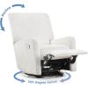 imageDelta Children Nest Nursery Swivel Recliner  Fabric is GREENGUARD Gold Certified and OekoTEX Standard 100  Upholstered in a Unique Chenille Yarn for Blanket Like Softness FogOyster