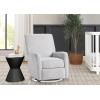 imageDelta Children Nest Nursery Swivel Recliner  Fabric is GREENGUARD Gold Certified and OekoTEX Standard 100  Upholstered in a Unique Chenille Yarn for Blanket Like Softness FogFog