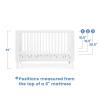 imageDelta Children Ollie 4in1 Convertible Crib  Greenguard Gold Certified Bianca WhiteBianca White