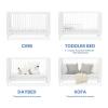 imageDelta Children Ollie 4in1 Convertible Crib  Greenguard Gold Certified Bianca WhiteBianca White