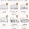 imageDelta Children Perry 6in1 Convertible Crib  Greenguard Gold Certified Bianca WhiteBianca White