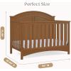 imageDelta Children Perry 6in1 Convertible Crib  Greenguard Gold Certified Bianca WhiteChestnut