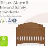 imageDelta Children Perry 6in1 Convertible Crib  Greenguard Gold Certified Bianca WhiteChestnut