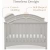 imageDelta Children Perry 6in1 Convertible Crib  Greenguard Gold Certified Bianca WhiteMoonstruck Grey
