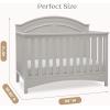 imageDelta Children Perry 6in1 Convertible Crib  Greenguard Gold Certified Bianca WhiteMoonstruck Grey