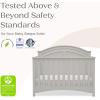 imageDelta Children Perry 6in1 Convertible Crib  Greenguard Gold Certified Bianca WhiteMoonstruck Grey