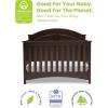 imageDelta Children Perry 6in1 Convertible Crib  Greenguard Gold Certified Bianca WhiteWalnut Espresso