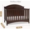 imageDelta Children Perry 6in1 Convertible Crib  Greenguard Gold Certified Bianca WhiteWalnut Espresso
