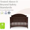imageDelta Children Perry 6in1 Convertible Crib  Greenguard Gold Certified Bianca WhiteWalnut Espresso