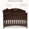 imageDelta Children Perry 6in1 Convertible Crib  Greenguard Gold Certified Bianca WhiteWalnut Espresso