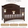 imageDelta Children Perry 6in1 Convertible Crib  Greenguard Gold Certified Bianca WhiteWalnut Espresso