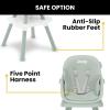 imageJeep Milestone 6in1 High Chair by Delta Children  High Chair Converts to Stool Booster Seat Toddler Chair Activity Table and Desk and Chair Sage Green