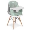 imageJeep Milestone 6in1 High Chair by Delta Children  High Chair Converts to Stool Booster Seat Toddler Chair Activity Table and Desk and Chair Sage Green