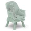 imageJeep Milestone 6in1 High Chair by Delta Children  High Chair Converts to Stool Booster Seat Toddler Chair Activity Table and Desk and Chair Sage Green
