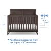 imageSimmons Kids Foundry 6in1 Convertible Baby Crib Rustic Grey with Matte BlackRustic Grey With Matte Black