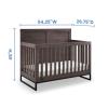 imageSimmons Kids Foundry 6in1 Convertible Baby Crib Rustic Grey with Matte BlackRustic Grey With Matte Black