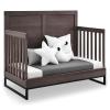 imageSimmons Kids Foundry 6in1 Convertible Baby Crib Rustic Grey with Matte BlackRustic Grey With Matte Black