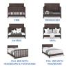 imageSimmons Kids Foundry 6in1 Convertible Baby Crib Rustic Grey with Matte BlackRustic Grey With Matte Black