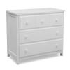 imageDelta Children 3 Drawer Dresser with Interlocking Drawers GreyBianca White