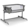 imageDelta Children Close2Me Bedside Baby Bassinet Sleeper with Breathable Mesh and Adjustable Heights  Lightweight Portable Crib Grey