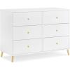 imageDelta Children Essex 6 Drawer Dresser BlackNaturalBianca WhiteNatural