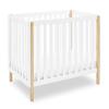 imageDelta Children Gio Mini Crib with 275quot Mattress Included EbonyNaturalBianca WhiteNatural
