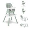 imageJeep Milestone 6in1 High Chair by Delta Children  High Chair Converts to Stool Booster Seat Toddler Chair Activity Table and Desk and Chair Sage Green