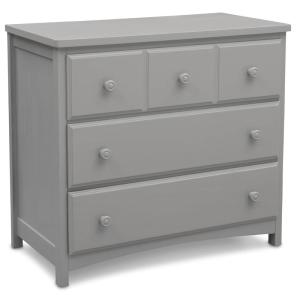 imageDelta Children 3 Drawer Dresser with Interlocking Drawers GreyGrey