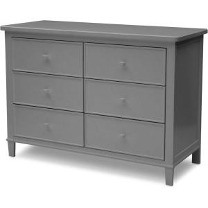 imageDelta Children Haven 6 Drawer Dresser WhiteGrey