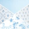 imageDelta Children 100 Cotton Muslin Baby Receiving Blankets for Girls and Boys  47x47 Inches Pack of 2 Blue BotanicalsBlue Botanicals