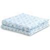 imageDelta Children 100 Cotton Muslin Baby Receiving Blankets for Girls and Boys  47x47 Inches Pack of 2 Blue BotanicalsBlue Botanicals