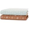 imageDelta Children 100 Cotton Muslin Baby Receiving Blankets for Girls and Boys  47x47 Inches Pack of 2 Blue BotanicalsNeutral Boho