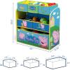 imageDelta Children 6Bin Toy Storage Organizer Peppa Pig