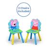 imageDelta Children Kids Table and Chair Set With Storage 2 Chairs Included  Ideal for Arts ampamp Crafts Snack Time Homeschooling Homework ampamp More Peppa Pig