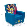 imageDelta Children DC Super Hero Girls High Back Upholstered Chair MySize DoubleSided Storage Easel 175 lb