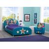 imageDelta Children DC Super Hero Girls High Back Upholstered Chair MySize DoubleSided Storage Easel 175 lb