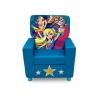 imageDelta Children DC Super Hero Girls High Back Upholstered Chair MySize DoubleSided Storage Easel 175 lb