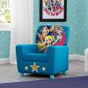 imageDelta Children DC Super Hero Girls High Back Upholstered Chair MySize DoubleSided Storage Easel 175 lb