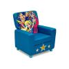 imageDelta Children DC Super Hero Girls High Back Upholstered Chair MySize DoubleSided Storage Easel 175 lb
