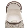 imageDelta Children Deluxe Sweet Beginnings Bedside Bassinet  Portable Crib with Lights and Sounds Falling LeavesFalling Leaves