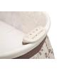imageDelta Children Deluxe Sweet Beginnings Bedside Bassinet  Portable Crib with Lights and Sounds Falling LeavesFalling Leaves
