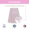 imageDelta Children Flora Gliding Bassinet Pink Roses