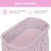 imageDelta Children Flora Gliding Bassinet Pink Roses