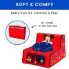 imageDisney Mickey Mouse Sit N Play Portable Activity Seat for Babies by Delta Children  Floor Seat for Infants 175x21x14 Inch Pack of 1Mickey Mouse