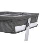 imageSimmons Kids By The Bed City Sleeper Bassinet for Twins  Adjustable Height Portable Crib with Wheels ampamp Airflow Mesh Grey Tweed